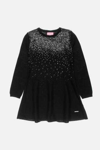 Alouette παιδικό πλεκτό φόρεμα με glitter - 00942073 Μαύρο